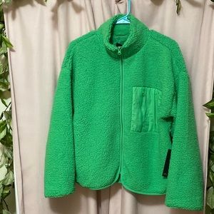 NWT Bright Green Forever 21 Fleece (M)